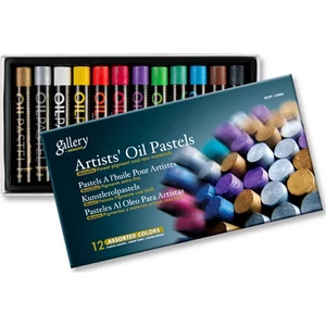 Olajpasztell kréta Artist's Oil Pastels Gallery by Mungyo 12 Különböző metálszín