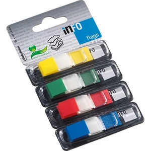 Oldaljelölő műanyag Info Notes Flag 12.5x43 mm 4x36 lapos vegyes színek