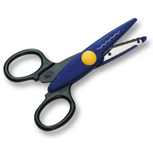 Olló kontúr cikkcakk fűrészfog álló