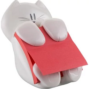 Öntapadós jegyzetömb adagoLó Z 3M POSTIT Cica alakú fehér színű CAT-330 LPR330CAT