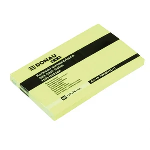 Öntapadós jegyzettömb 127x76mm Donau Eco sárga 100lap/tömb 7595001PL-11