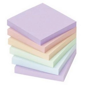 Öntapadós jegyzettömb Info notes 75x75mm pasztell