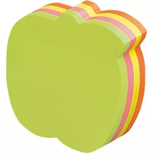 Öntapadós jegyzettömb Info Notes Cubes 70x70 mm 200 lapos neon vegyes színek alma