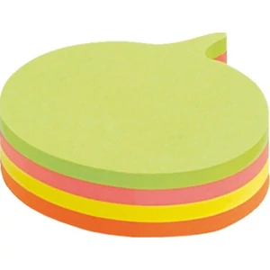 Öntapadós jegyzettömb Info Notes Cubes 70x70 mm 200 lapos neon vegyes színek mondatfelhő