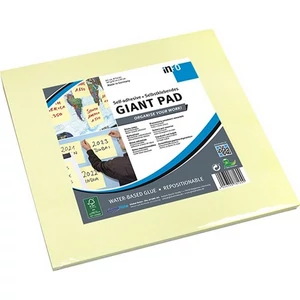 Öntapadós jegyzettömb Info Notes Giant Pad 300x300mm 50 lapos sárga