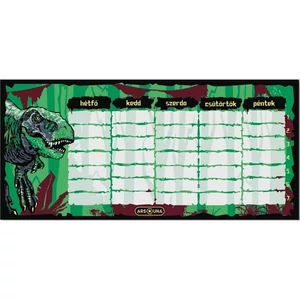 Órarend Ars Una 24'' T-Rex Dínó (5346) Öntapadós füzetcímke 3ívx6db
