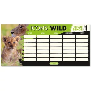 Órarend Ars Una Egylapos 25' Icons Of The Wild-Lions 50495047 prémium minőség