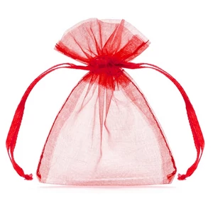 Organza tasak piros