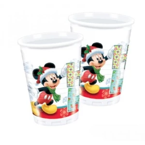 Party pohár Mickeyxmas 200ml 8db/csomag