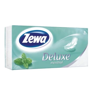 Papír zsebkendő 3rétegű 90db ZEWA Deluxe menthol KHHZ08