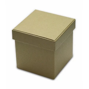 Papírdoboz kicsi kocka natúr 9x9x9cm KC01P