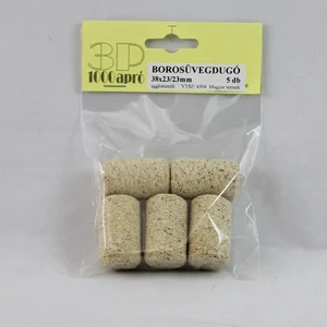 Parafa borosüvegdugó agglomer 38x23/2 5 db/csomag