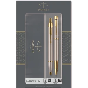 Parker IM golyóstoll Brushed Metál,Rollertoll Arany Klipsz 2093217