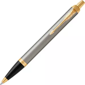 Parker IM golyóstoll Royal Royal csiszolt fém tolltest 1931670 arany klipszes-nyomógombos toll