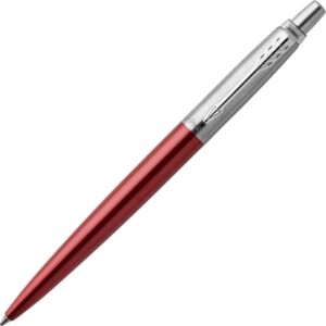 Parker Jotter golyóstoll Royal, Kensington piros tolltest 1953187 ezüst klipszes-nyomógombos toll