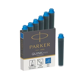 Parker tintapatron kék S1950409 rövid, T.PATRON P.BLue