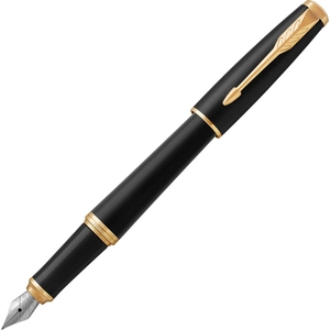 Parker Urban töltőtoll matt fekete tolltest arany klipszes-kupakos toll