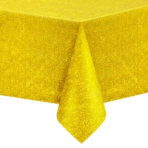 Party asztalterítő hologramos arany, 137x274cm