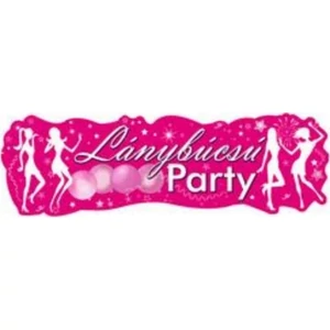 Party Banner Lánybúcsú Party dekorációs felirat 90x27cm (1db/csomag) lánybúcsú