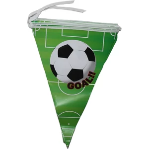Party dekor zászló focis zászlófűzér GOAL 2,5m 