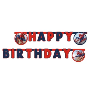 Party banner Crime Fighter Happy Birthday felirat
