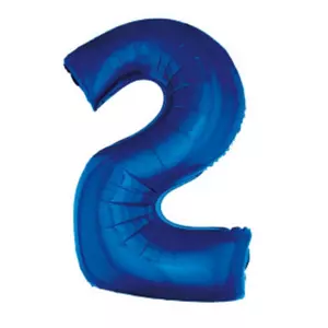 Party Lufi fólia 92cm 2-es szám, kék színű