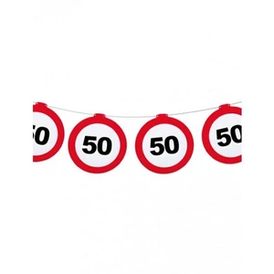 Party banner füzér 50 Behajtani tilos 50. szülinapra