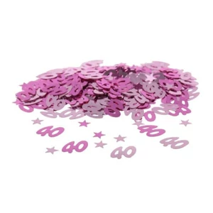 Party konfetti 40-es metál pink 14gr/csomag