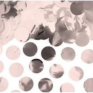 Party konfetti dekor 15g Gold 2,5cm átmérőjű kör fólia konfetti Parti dekoráció Rose Gold - Rózsa arany