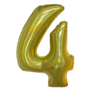 Partylufi fólia 102cm 40" hologrammos arany, 4-es szám