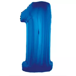 Party Lufi fólia számos 91cm 1-es, kék