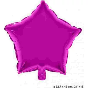 Party Lufi fólia 18 Egyszínű pink Fólia Léggömb+hélium