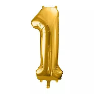 Party Lufi fólia 91cm 1-es, arany