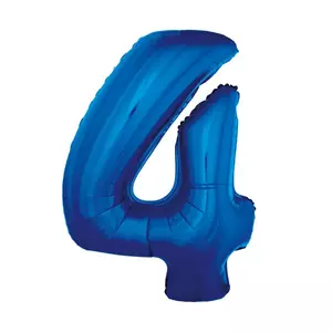 Party Lufi fólia 91cm 4-es szám, kék