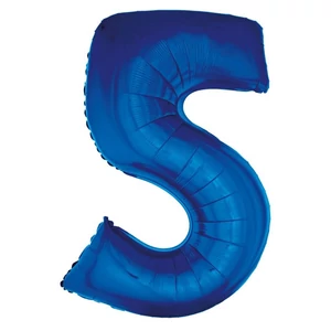 Partylufi fólia 91cm 5-ös szám, kék