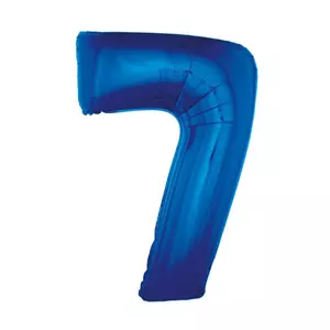 Party Lufi fólia 91cm 7-es szám, kék