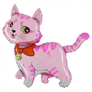 Party Lufi fólia SuperShape- Cica masnival pink 91cm