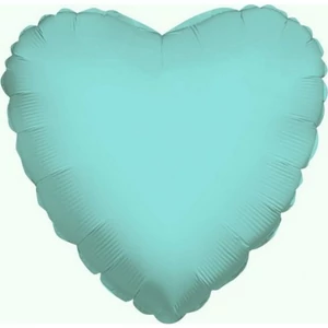 Party Lufi fólia szív alakú 18inch, 46cm, Baby Blue Fólia lufi+hélium