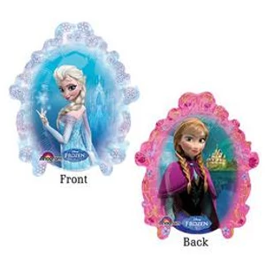Partylufi lányos 9" -23cm Disney Frozen - Jégvarázs Fólia Léggömb+hélium