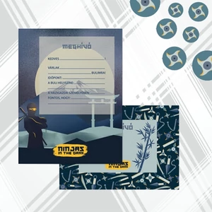 Ars Una party meghívó 25 Ninjas In The Dark 50224579 prémium minőség