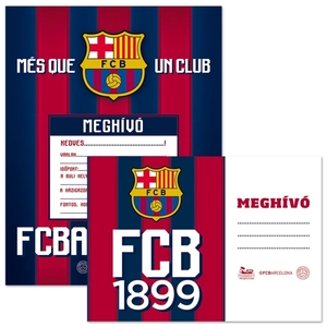Party meghívó borítékkal focis Fc Barcelona - Focis Ars Una 90228018 kollekció !