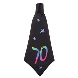 Party nyakkendő fekete 70 évszámmal KU70-YH