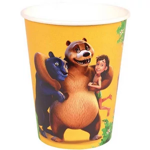 Party pohár papír 2,5dl Jungle Book 8db/csom fóliázott papírpohár R552134