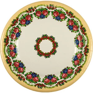 Party tányér papír 22, 7cm 8db/csomag vegyes dekorációs