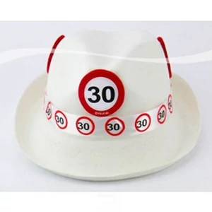 Party kalap szülinapi fehér Sebességkorlátozó 30-as