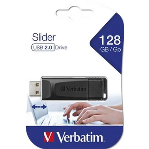 Pendrive 128 GB USB 2.0 Verbatim Slider fekete
