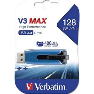 Pendrive 128GB USB 3.0 175/80 MB/sec V3 MAX kék-fekete VERBATIM