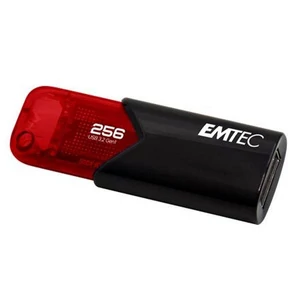 Pendrive 256 GB USB 3.2 EMTEC B110 Click Easy fekete-piros