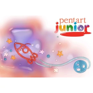 Lehúzható üvegfesték 20ml Pentart Junior piros 8854
