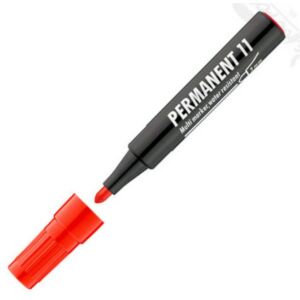 Permanent 11 piros 3mm kerek hegyű alkoholos filc alkoholos marker, filc